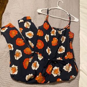Loft Poppy Flower Jumpsuit